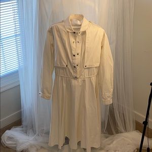 Off White, vintage, flare dress